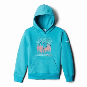 Columbia Hart Mountain™ Hoodie Flickor Blå (KAYXJ7049)